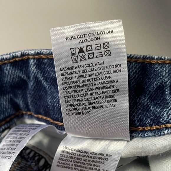 Lucky Brand Button Fly Super High Waist Raw Hem Lucky Pins Short - Picture 9 of 11